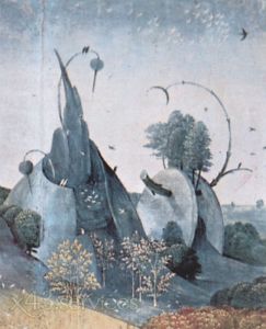 Reproduktion nach Bosch Hieronymus -  Der Garten der Lueste Die Schoepfung Detail